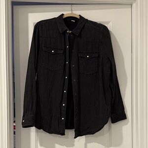 Old Navy Black Denim XL Shirt
